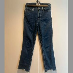 Paige Jeans Dark Wash Straight Crop | Size 26